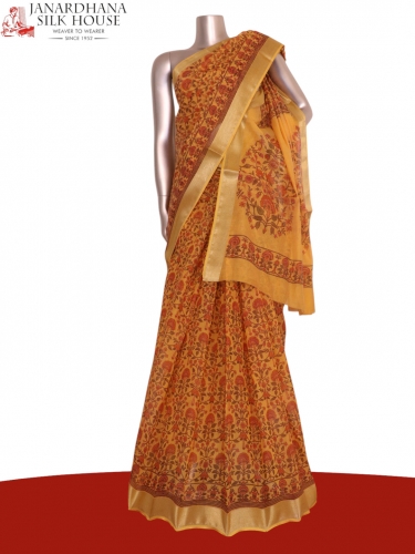 Printed Pure Cotton Saree